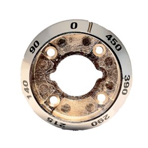 Ring for knapp, skala 90-450°C krom