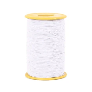 Hvit elastisk tråd, 400m