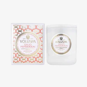 VOLUSPA Classic Boxed Candle, Saijo Persimmon