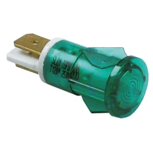 Indikatorlampe grønn Ø12 mm 230V 120°C