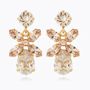 CAROLINE SVEDBOM Mini Dione earrings gold, Silk