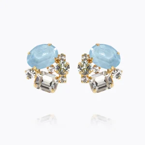 CAROLINE SVEDBOM Mini Carolina earrings gold, Sky combo